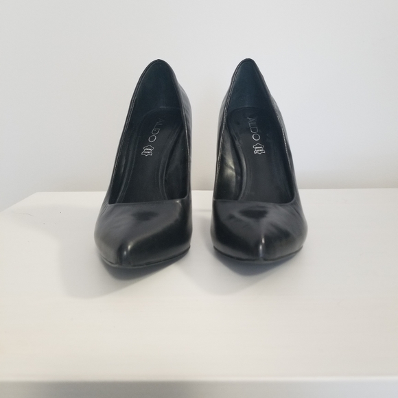 ALDO black Stessy heels size 7 - Picture 1 of 3